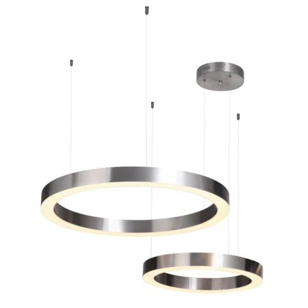 Lampa wisząca CIRCLE 60+80 LED nikiel na 1 podsufitce -  ST-8848-60+80 nickel - Step Into Design